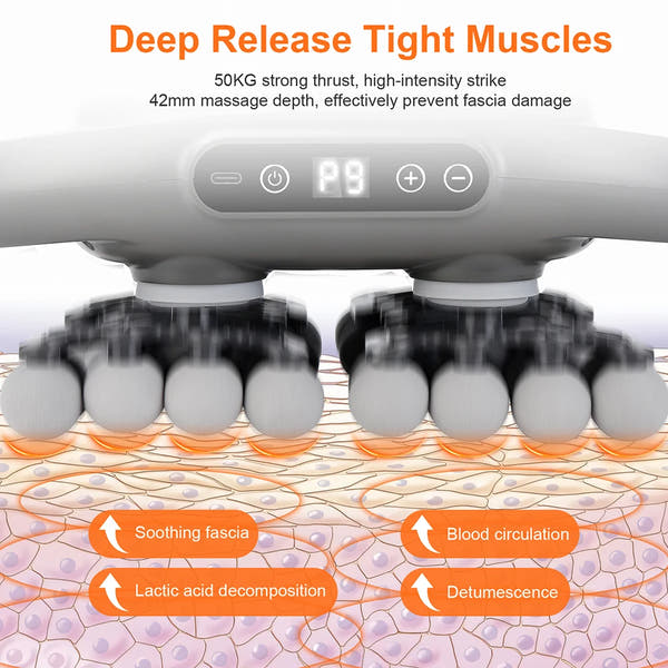 42-Heads Fascia Gun High-Frequency Vibration Body Massager