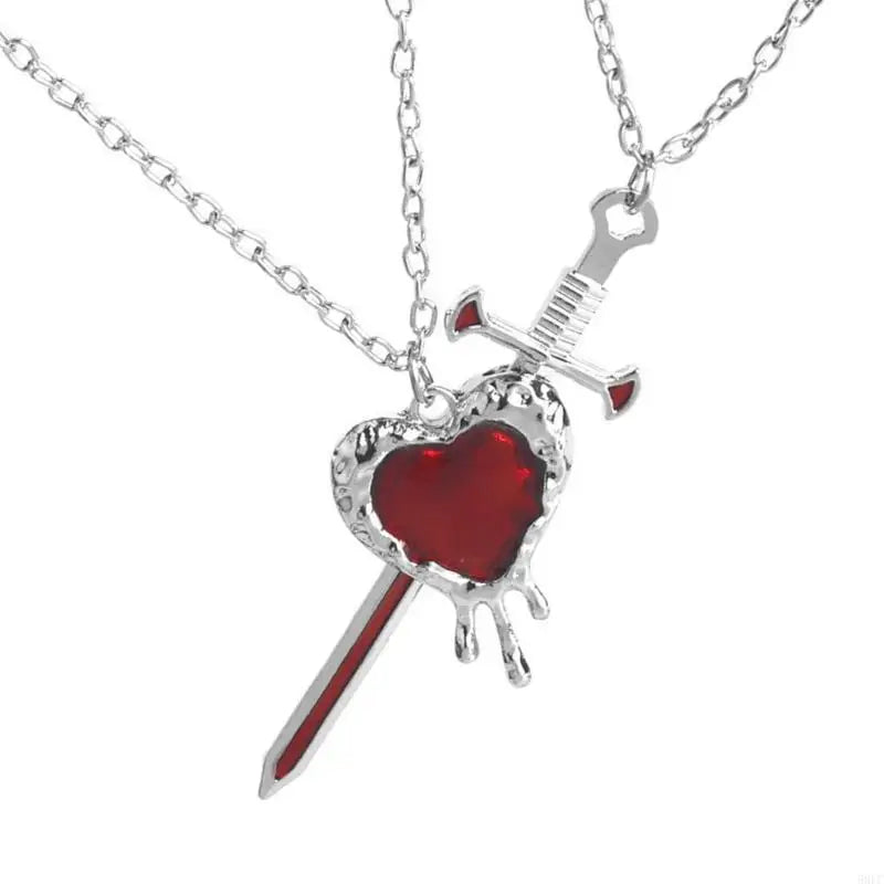 Sword & Heart Necklace for Couples