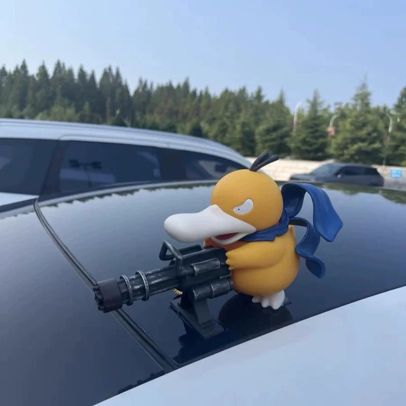 Pokemon Psyduck with Gun Anime Figure