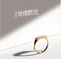 I Love Jesus Projection Ring