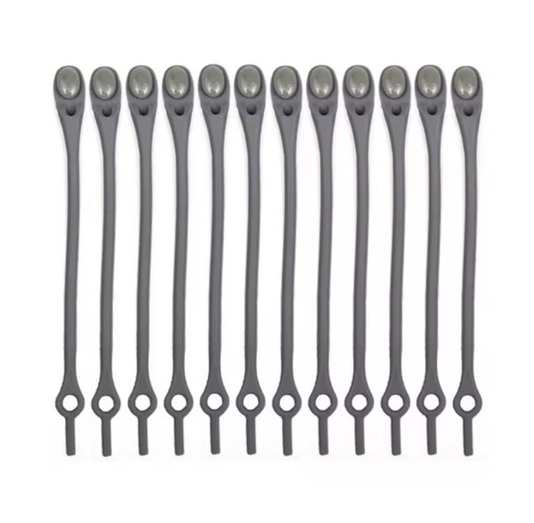 Tieless Elastic Shoe Laces (12-piece Set)