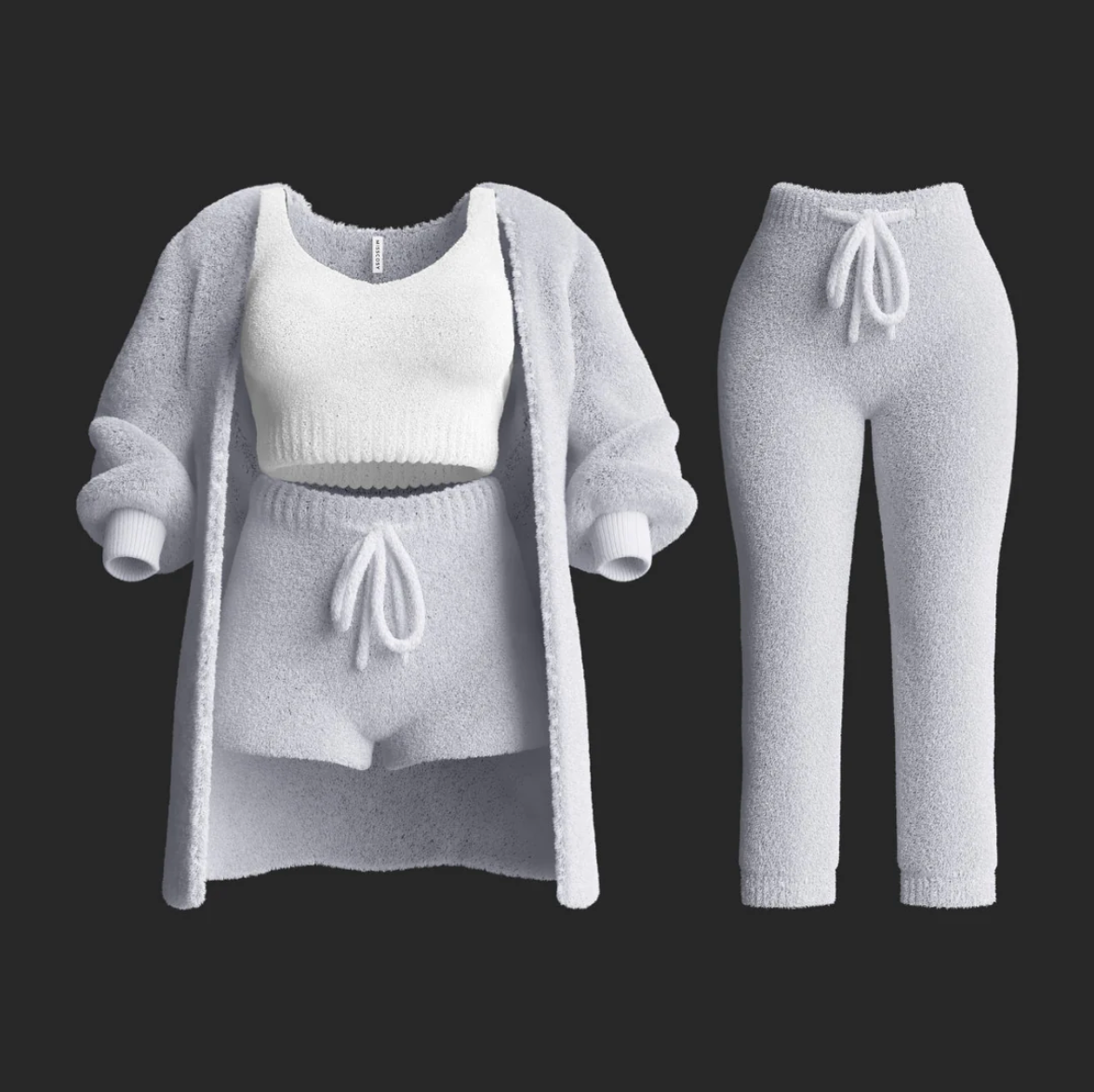 LuxCozy Knit Lounge Set