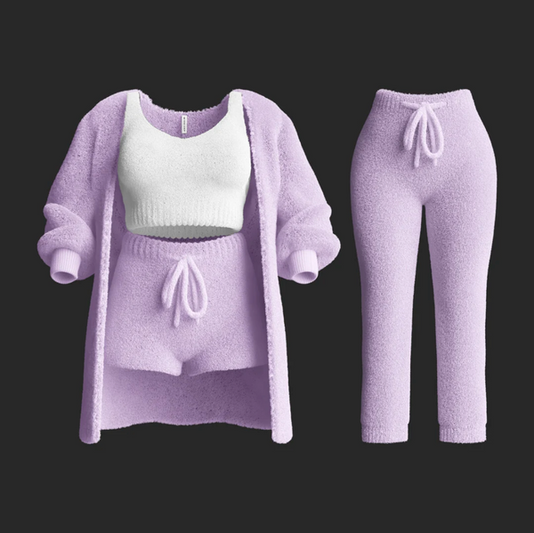 LuxCozy Knit Lounge Set