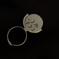 Rotating Disc "I LOVE YOU" Couple Ring