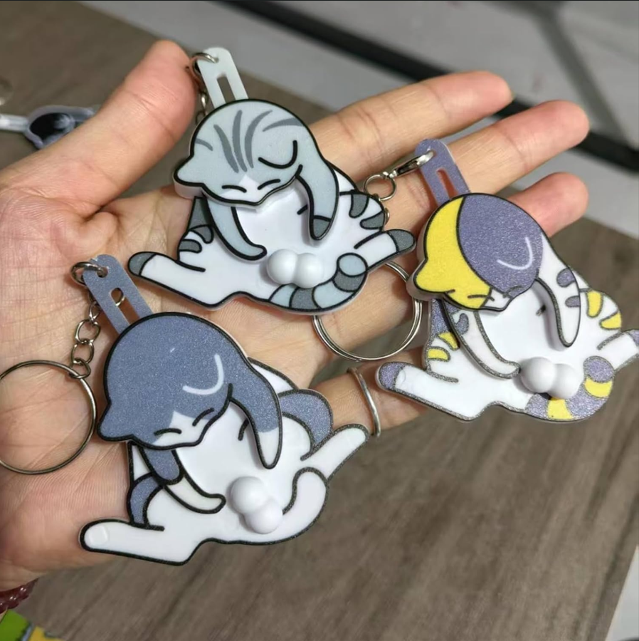 Cute Cat Keychain