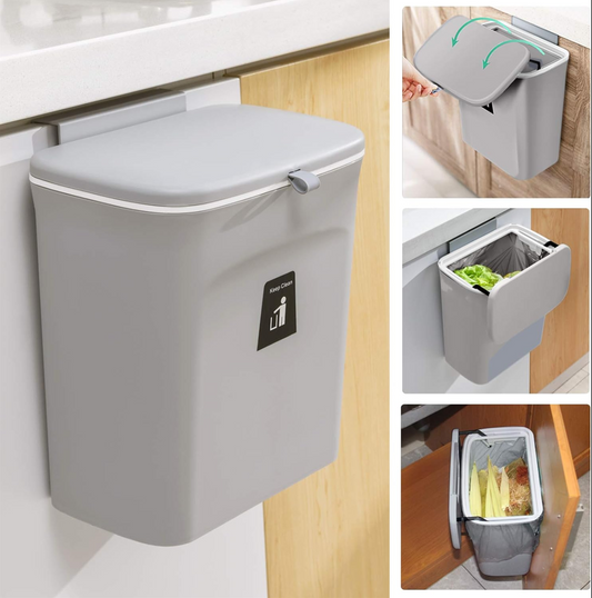 Wall-Mounted Hanging Trash Bin