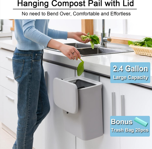 Wall-Mounted Hanging Trash Bin