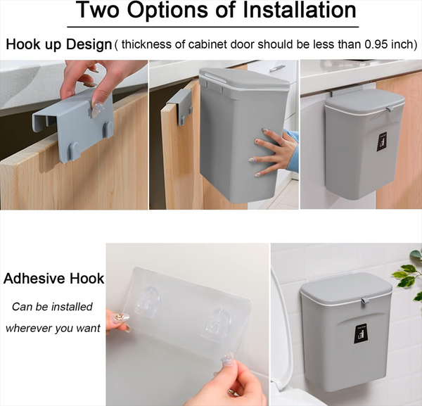 Wall-Mounted Hanging Trash Bin