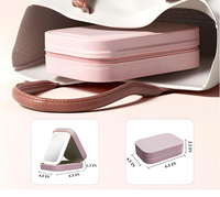 Lighted Makeup Bag with Mirror