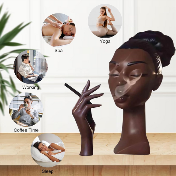 Woman Head Incense Burner