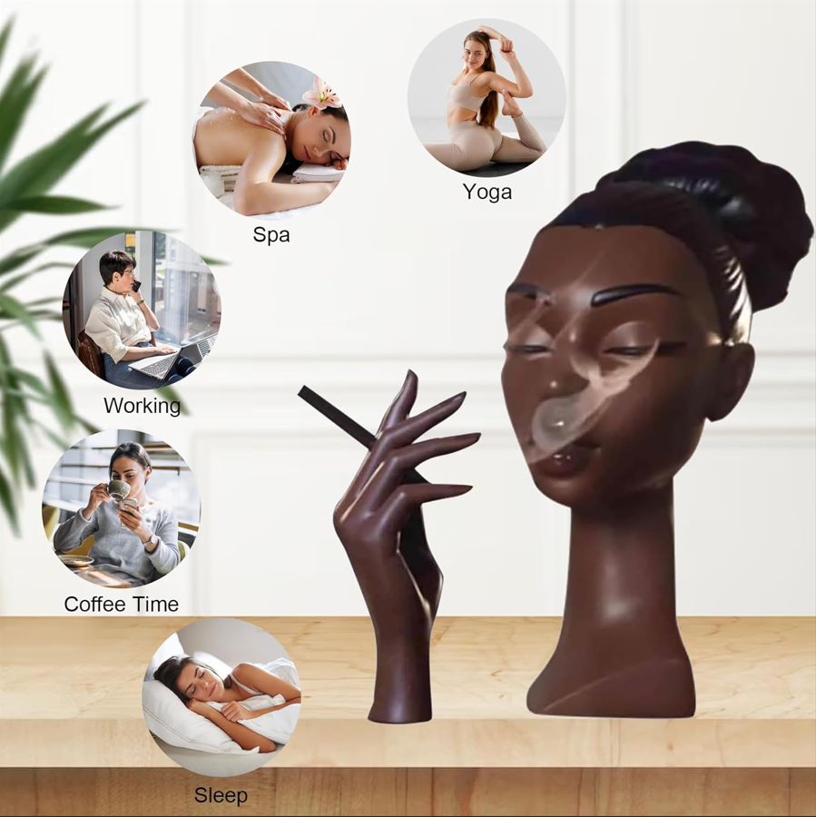 Woman Head Incense Burner