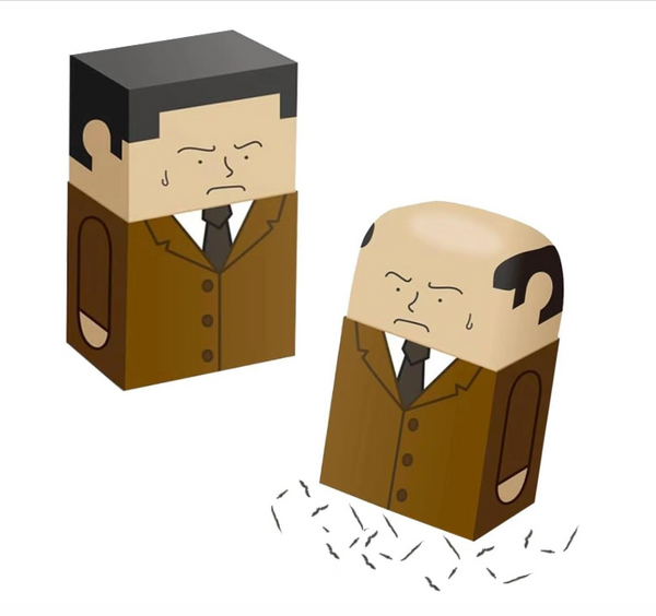 Funny Bald Head Eraser