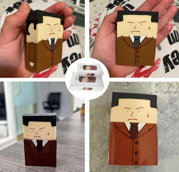 Funny Bald Head Eraser