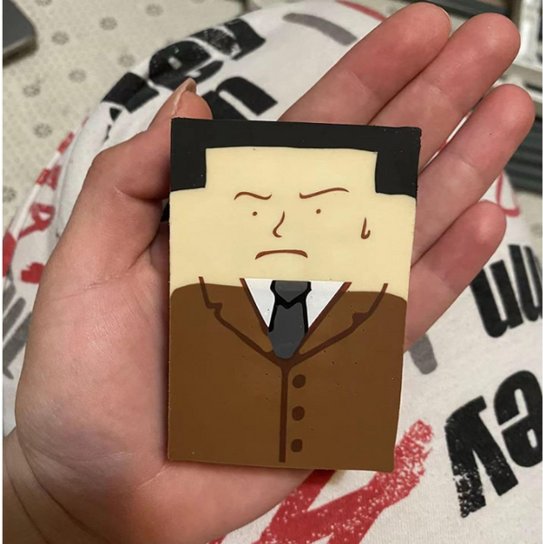 Funny Bald Head Eraser