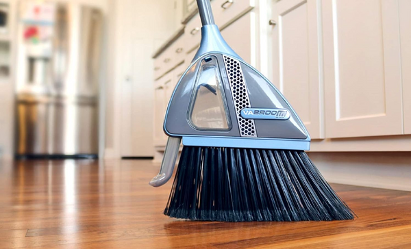 Electric Broom with Built-In Vacuum