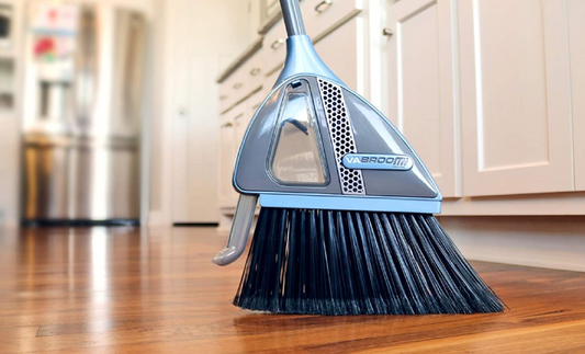 Electric Broom with Built-In Vacuum