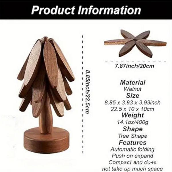 Premium Walnut Wood Placemats