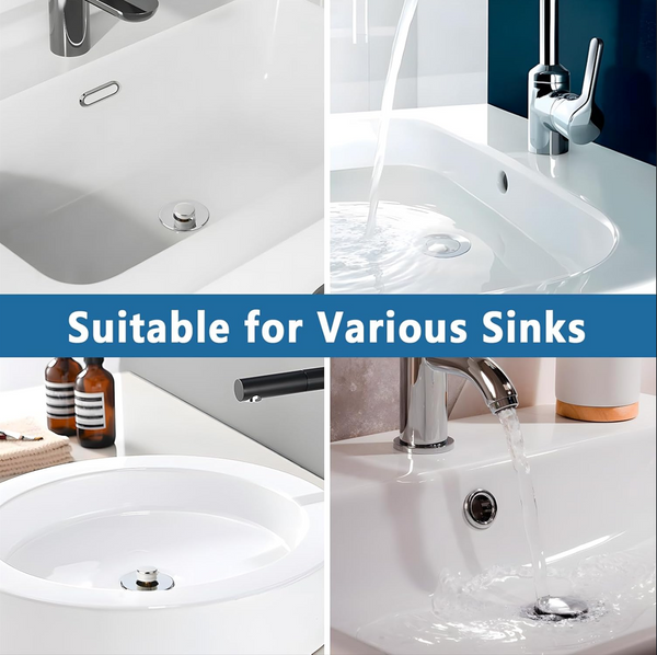 Bathroom Sink Stopper with Filter Basket