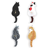 Cat Tail Swing Wall Clock