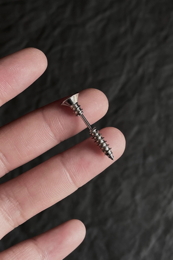 Stainless Steel Screw Type Earrings