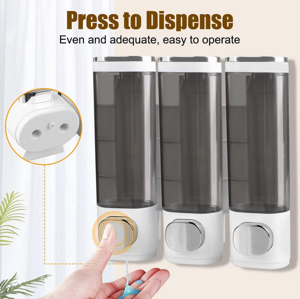 3-Chamber Shower Dispenser