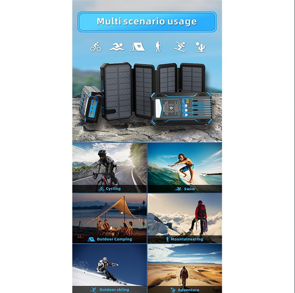 Solar & Wireless Power Bank