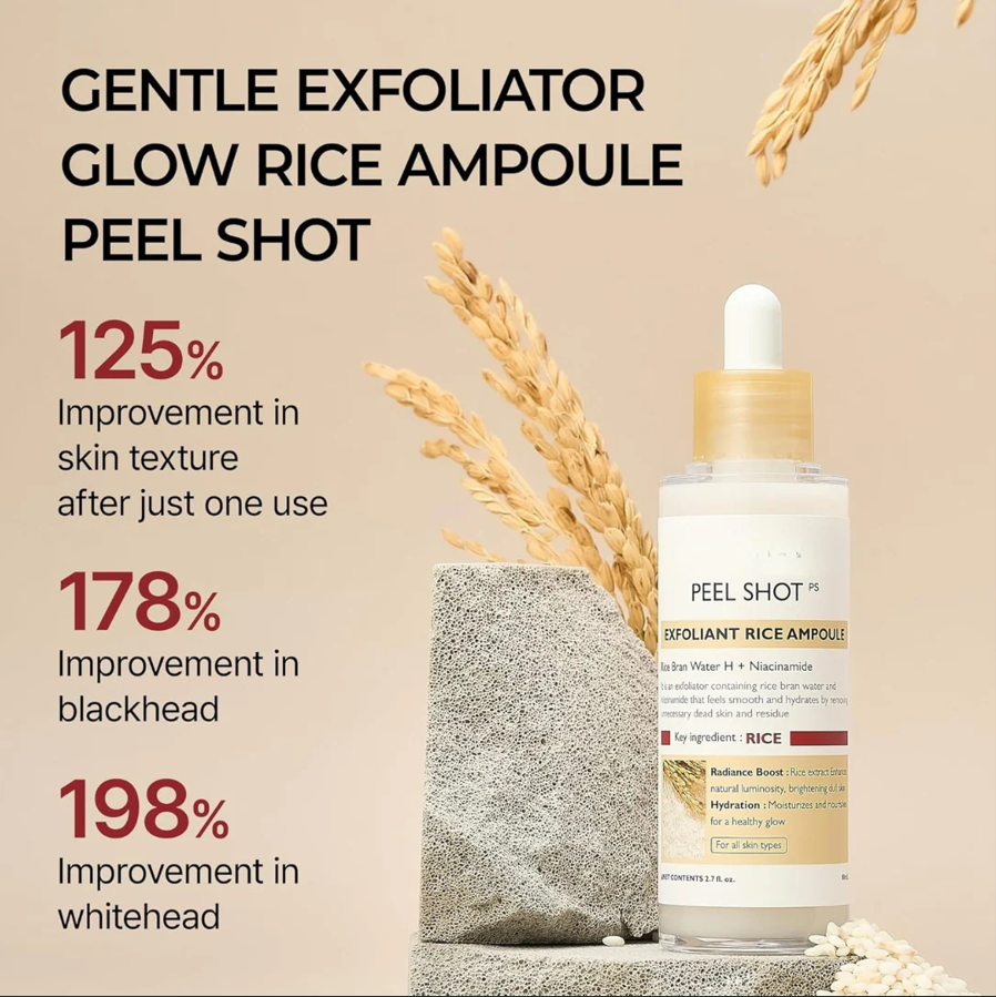 SilkGlow Rice Ampoule Exfoliant