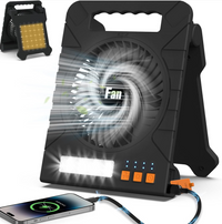 Portable Solar Rechargeable Fan