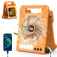 Portable Solar Rechargeable Fan