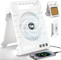 Portable Solar Rechargeable Fan