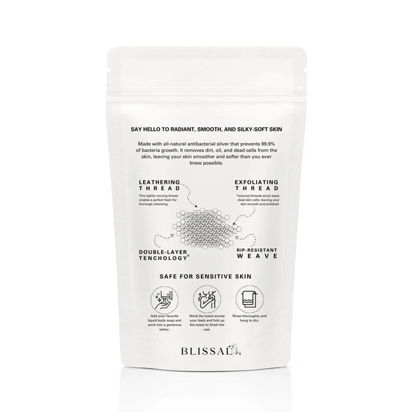 Long Exfoliating Shower Towel