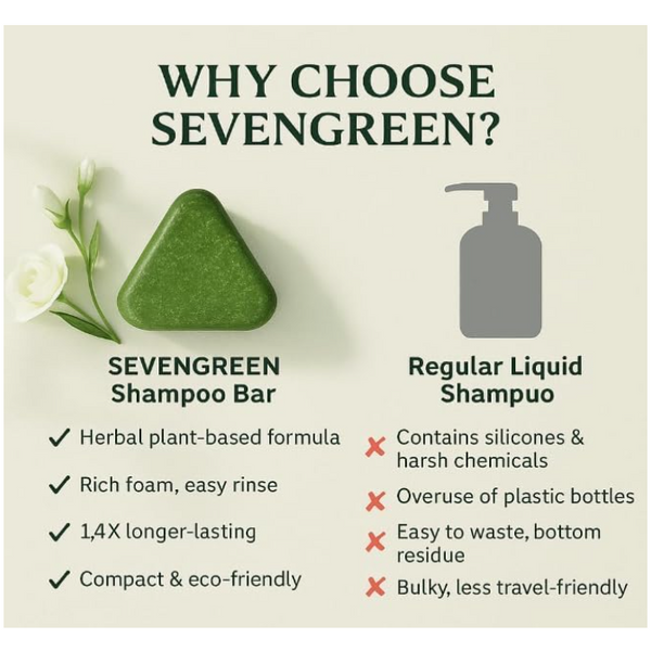 Herbal Triangular Shampoo Bar