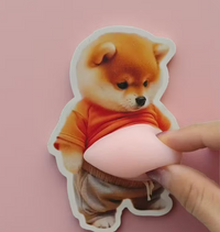 3D Dimensional Squeeze Shiba Inu Stickers