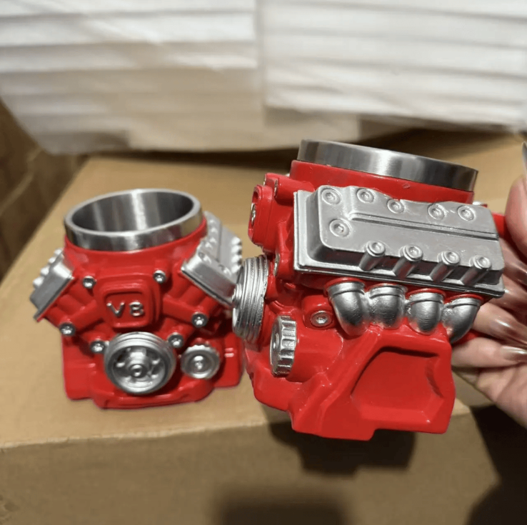 V8 Engine with Inner Liner Mug