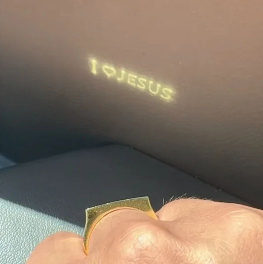 I Love Jesus Projection Ring
