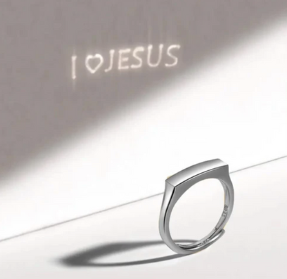I Love Jesus Projection Ring