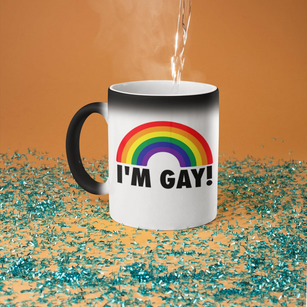Gay Rainbow Heat-Change Mug