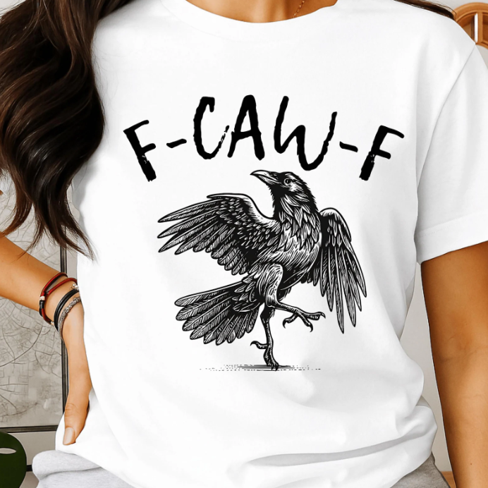 F-Caw-F Funny Black Bird T-Shirt