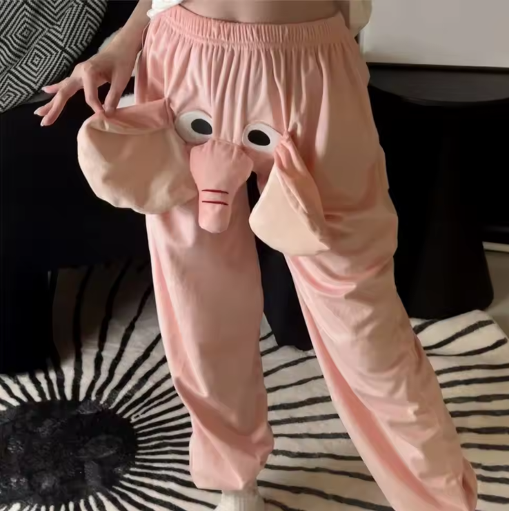 Funny Cartoon Elephant Pants