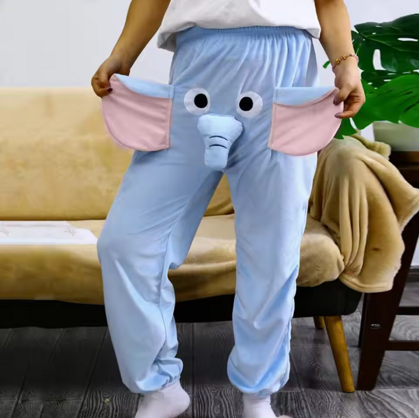 Funny Cartoon Elephant Pants