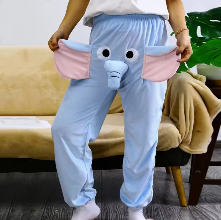 Funny Cartoon Elephant Pants