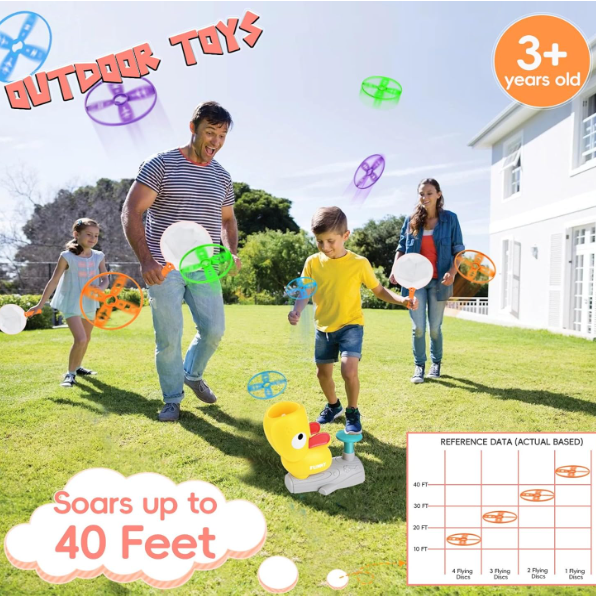 Stomp Flying Disc Launcher Toys for Kids