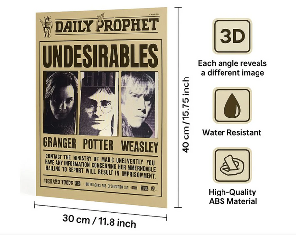 Wiz Art Harry Potter 3D Poster