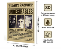 Wiz Art Harry Potter 3D Poster