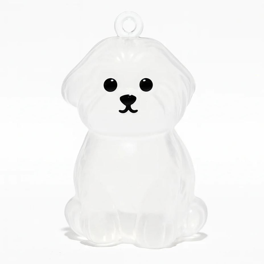Transparent Dog Hair Keychain Pendant