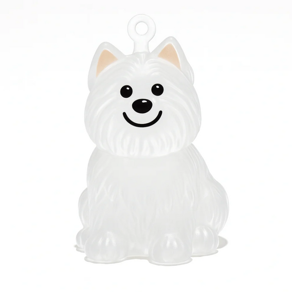 Transparent Dog Hair Keychain Pendant