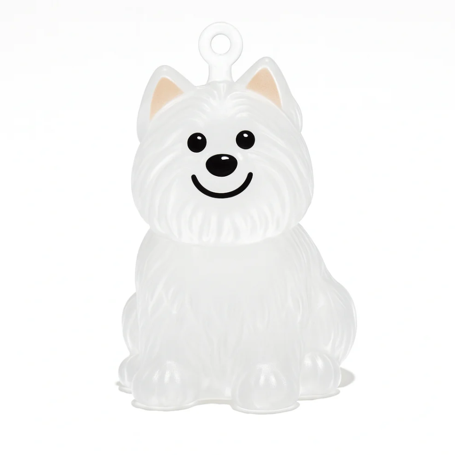 Transparent Dog Hair Keychain Pendant