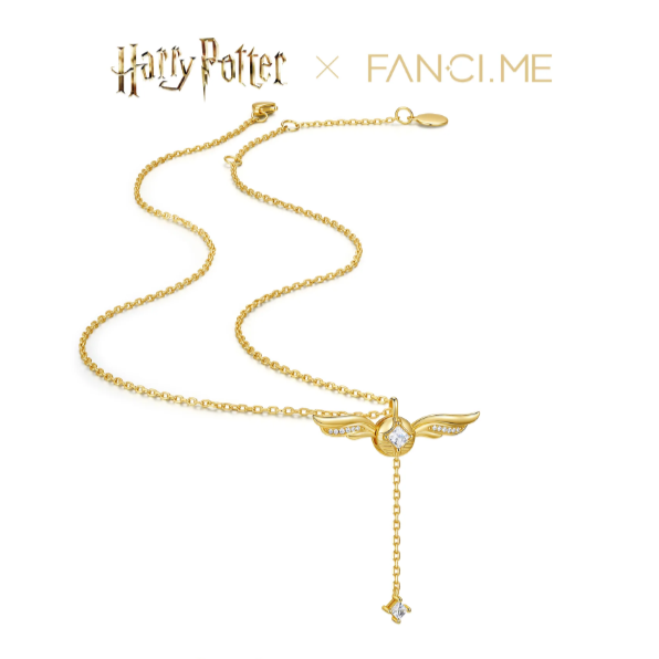 Harry Potter x FANCIME Golden Snitch Sterling Silver Necklace