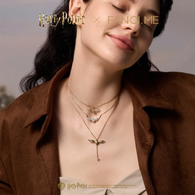 Harry Potter x FANCIME Golden Snitch Sterling Silver Necklace