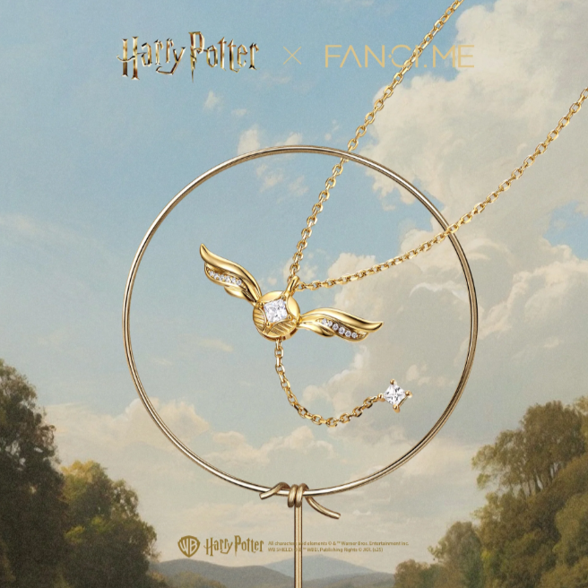 Harry Potter x FANCIME Golden Snitch Sterling Silver Necklace